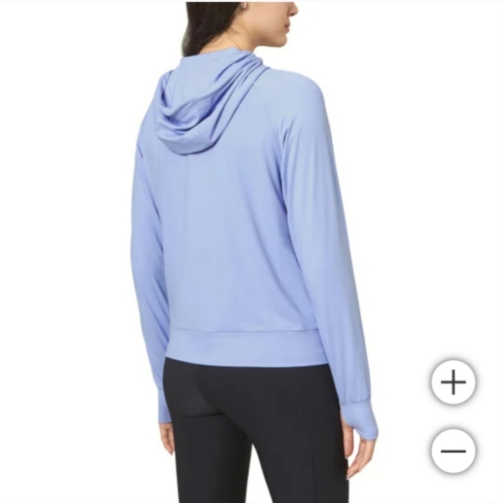 NWT Mondetta Women's Lightweight Full-Zip Hoodie‎ Purple L - Picture 2 of 5